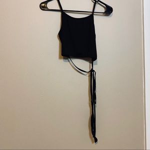 Black crop top